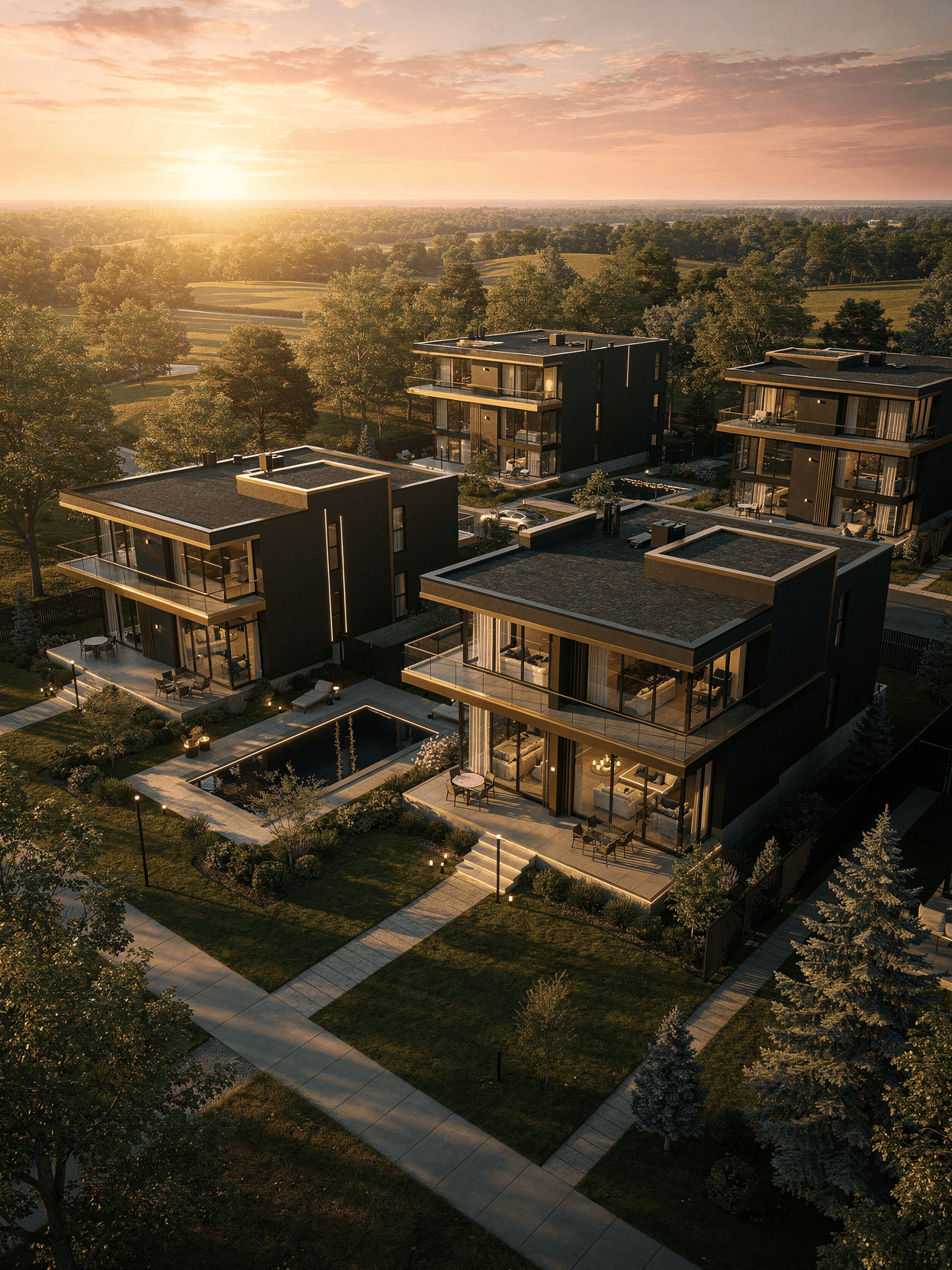 Modern residential development in Ontario